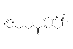 2,2-diketo-N-[3-(1,2,4-oxadiazol-5-yl)propyl]-3,4-dihydropyrido[2,1-c][1,2,4]thiadiazine-7-carboxamide