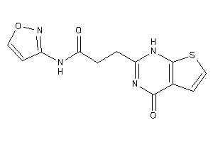 N-isoxazol-3-yl-3-(4-keto-1H-thieno[2,3-d]pyrimidin-2-yl)propionamide