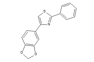 4-(1,3-benzodioxol-5-yl)-2-phenyl-thiazole