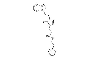 Image of 3-[1-[2-(2H-indol-3-yl)ethyl]-5-keto-2-imidazolin-4-yl]-N-phenethyl-propionamide