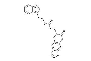 N-[2-(2H-indol-3-yl)ethyl]-3-(7-keto-5,6-dihydrofuro[3,2-g]chromen-6-yl)propionamide
