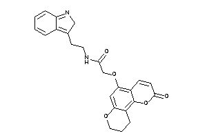N-[2-(2H-indol-3-yl)ethyl]-2-[(2-keto-9,10-dihydro-8H-pyrano[2,3-h]chromen-5-yl)oxy]acetamide