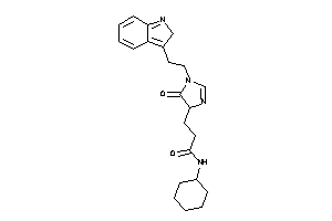 N-cyclohexyl-3-[1-[2-(2H-indol-3-yl)ethyl]-5-keto-2-imidazolin-4-yl]propionamide