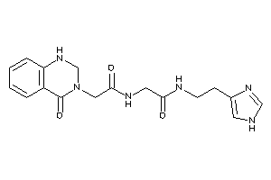 N-[2-(1H-imidazol-4-yl)ethyl]-2-[[2-(4-keto-1,2-dihydroquinazolin-3-yl)acetyl]amino]acetamide