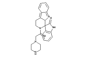 Image of 2-(2-piperazinoacetyl)spiro[4,9a-dihydro-3H-$b-carboline-1,3'-indoline]-2'-one
