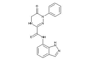 Image of N-(1H-indazol-7-yl)-6-keto-1-phenyl-4,5-dihydro-1,2,4-triazine-3-carboxamide