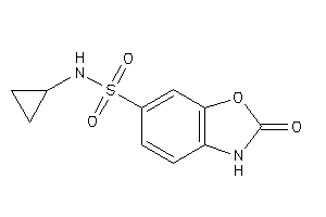 Image of N-cyclopropyl-2-keto-3H-1,3-benzoxazole-6-sulfonamide