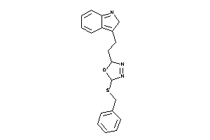 2-(benzylthio)-5-[2-(2H-indol-3-yl)ethyl]-2,5-dihydro-1,3,4-oxadiazole