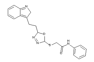 Image of 2-[[5-[2-(2H-indol-3-yl)ethyl]-2,5-dihydro-1,3,4-oxadiazol-2-yl]thio]-N-phenyl-acetamide