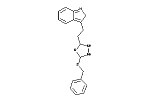 Image of 2-(benzylthio)-5-[2-(2H-indol-3-yl)ethyl]-1,3,4-oxadiazolidine