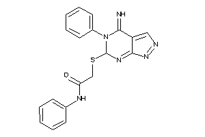 Image of 2-[(4-imino-5-phenyl-6H-pyrazolo[3,4-d]pyrimidin-6-yl)thio]-N-phenyl-acetamide