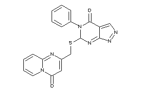 Image of 2-[[(4-keto-5-phenyl-6H-pyrazolo[3,4-d]pyrimidin-6-yl)thio]methyl]pyrido[1,2-a]pyrimidin-4-one