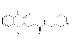3-(4-keto-2-thioxo-1H-quinazolin-3-yl)-N-(3-piperidylmethyl)propionamide