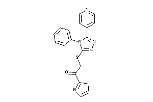Image of 2-[[4-phenyl-5-(4-pyridyl)-1,2,4-triazol-3-yl]thio]-1-(3H-pyrrol-2-yl)ethanone