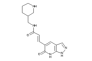 3-(6-keto-1,7-dihydropyrazolo[3,4-b]pyridin-5-yl)-N-(3-piperidylmethyl)acrylamide