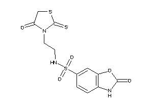 Image of 2-keto-N-[2-(4-keto-2-thioxo-thiazolidin-3-yl)ethyl]-3H-1,3-benzoxazole-6-sulfonamide
