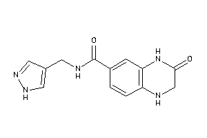 3-keto-N-(1H-pyrazol-4-ylmethyl)-2,4-dihydro-1H-quinoxaline-6-carboxamide