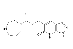 5-[3-(1,4-diazepan-1-yl)-3-keto-propyl]-1,7-dihydropyrazolo[3,4-b]pyridin-6-one