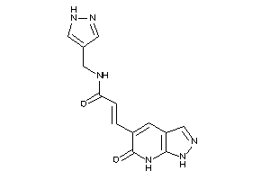 3-(6-keto-1,7-dihydropyrazolo[3,4-b]pyridin-5-yl)-N-(1H-pyrazol-4-ylmethyl)acrylamide