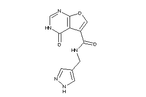 Image of 4-keto-N-(1H-pyrazol-4-ylmethyl)-3H-furo[2,3-d]pyrimidine-5-carboxamide