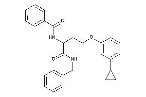Image of N-[1-(benzylcarbamoyl)-3-(3-cyclopropylphenoxy)propyl]benzamide