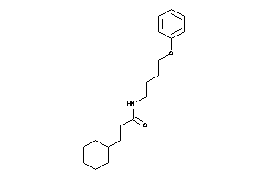 3-cyclohexyl-N-(4-phenoxybutyl)propionamide