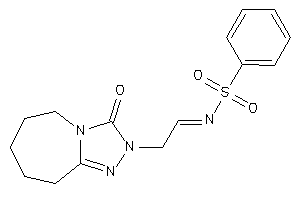 Image of N-[2-(3-keto-6,7,8,9-tetrahydro-5H-[1,2,4]triazolo[4,3-a]azepin-2-yl)ethylidene]benzenesulfonamide