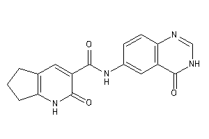 2-keto-N-(4-keto-3H-quinazolin-6-yl)-1,5,6,7-tetrahydro-1-pyrindine-3-carboxamide
