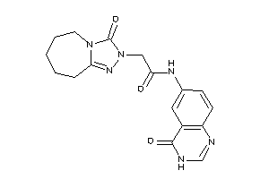 N-(4-keto-3H-quinazolin-6-yl)-2-(3-keto-6,7,8,9-tetrahydro-5H-[1,2,4]triazolo[4,3-a]azepin-2-yl)acetamide
