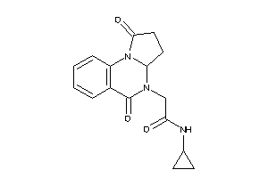 N-cyclopropyl-2-(1,5-diketo-3,3a-dihydro-2H-pyrrolo[1,2-a]quinazolin-4-yl)acetamide