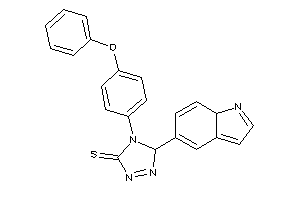3-(7aH-indol-5-yl)-4-(4-phenoxyphenyl)-3H-1,2,4-triazole-5-thione