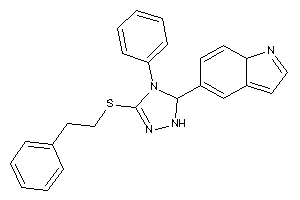 5-[3-(phenethylthio)-4-phenyl-1,5-dihydro-1,2,4-triazol-5-yl]-7aH-indole