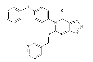 Image of 5-(4-phenoxyphenyl)-6-(3-pyridylmethylthio)-6H-pyrazolo[3,4-d]pyrimidin-4-one