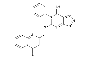 2-[[(4-imino-5-phenyl-6H-pyrazolo[3,4-d]pyrimidin-6-yl)thio]methyl]pyrido[1,2-a]pyrimidin-4-one