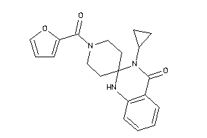 3-cyclopropyl-1'-(2-furoyl)spiro[1H-quinazoline-2,4'-piperidine]-4-one
