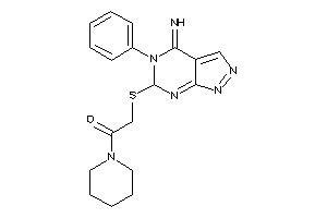 2-[(4-imino-5-phenyl-6H-pyrazolo[3,4-d]pyrimidin-6-yl)thio]-1-piperidino-ethanone