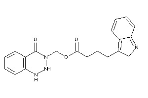 Image of 4-(2H-indol-3-yl)butyric Acid (4-keto-1,2-dihydro-1,2,3-benzotriazin-3-yl)methyl Ester