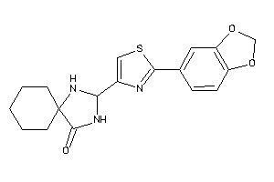 2-[2-(1,3-benzodioxol-5-yl)thiazol-4-yl]-1,3-diazaspiro[4.5]decan-4-one