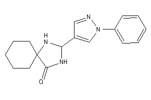 2-(1-phenylpyrazol-4-yl)-1,3-diazaspiro[4.5]decan-4-one