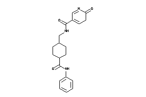 2-keto-N-[[4-(phenylcarbamoyl)cyclohexyl]methyl]-3H-pyridine-5-carboxamide