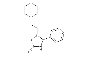 1-(2-cyclohexylethyl)-2-phenyl-4-imidazolidinone