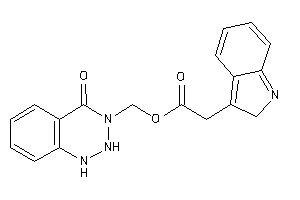 Image of 2-(2H-indol-3-yl)acetic Acid (4-keto-1,2-dihydro-1,2,3-benzotriazin-3-yl)methyl Ester