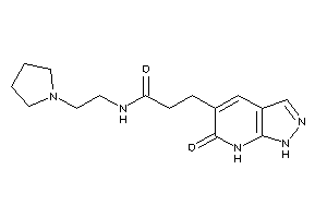 Image of 3-(6-keto-1,7-dihydropyrazolo[3,4-b]pyridin-5-yl)-N-(2-pyrrolidinoethyl)propionamide