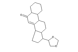 Image of 17-(1,3-dioxolan-4-yl)-1,2,3,4,5,9,10,11,12,13,14,15,16,17-tetradecahydrocyclopenta[a]phenanthren-6-one