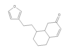 8-[2-(3-furyl)ethyl]-4a,5,6,7,8,8a-hexahydro-1H-naphthalen-2-one