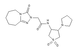 Image of N-(1,1-diketo-4-pyrrolidino-thiolan-3-yl)-2-(3-keto-6,7,8,9-tetrahydro-5H-[1,2,4]triazolo[4,3-a]azepin-2-yl)acetamide