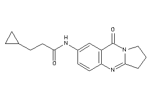 3-cyclopropyl-N-(9-keto-2,3-dihydro-1H-pyrrolo[2,1-b]quinazolin-7-yl)propionamide