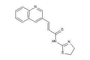 3-(3-quinolyl)-N-(2-thiazolin-2-yl)acrylamide