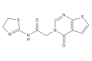 2-(4-ketothieno[2,3-d]pyrimidin-3-yl)-N-(2-thiazolin-2-yl)acetamide