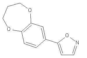 Image of 5-(3,4-dihydro-2H-1,5-benzodioxepin-7-yl)isoxazole